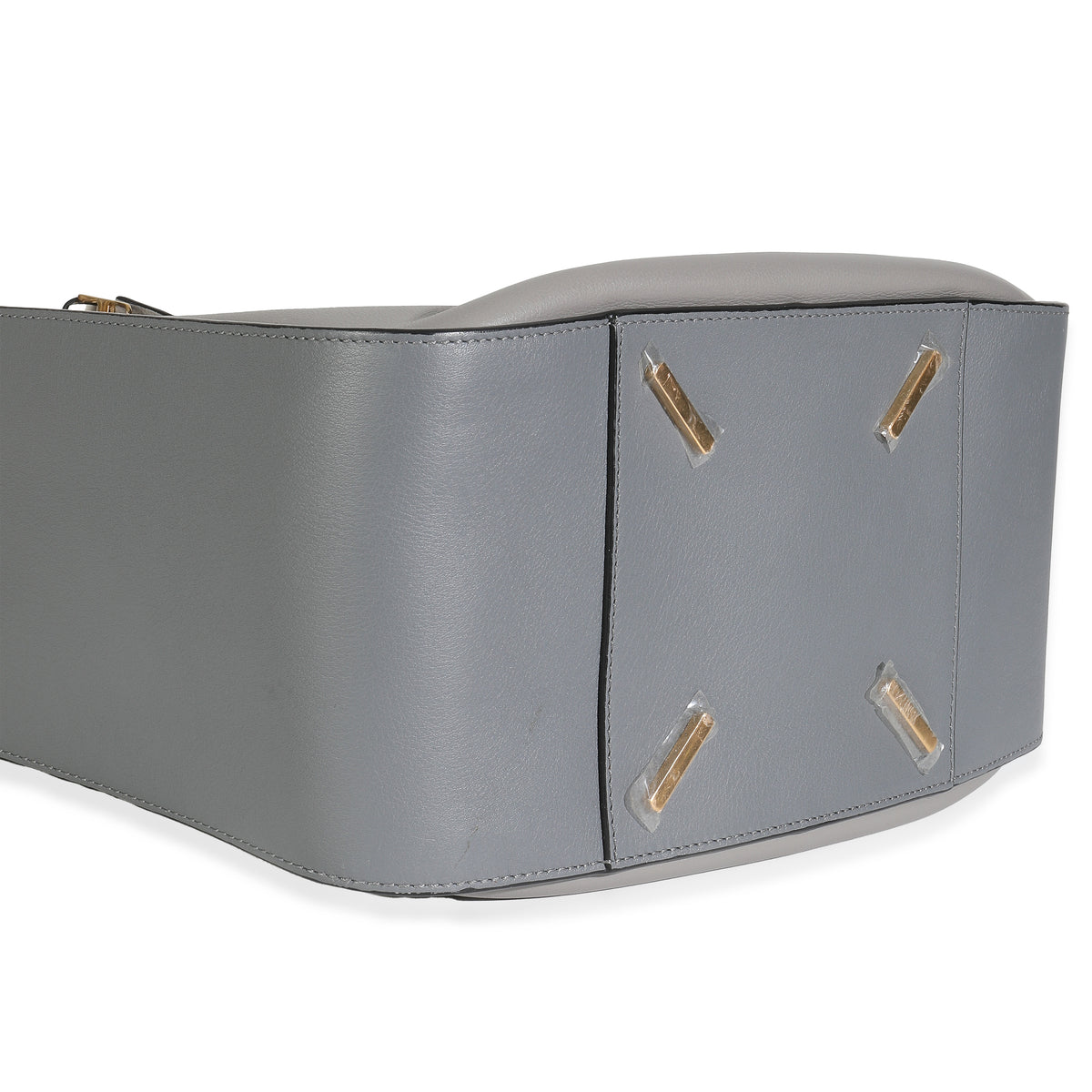 Grey Black Calfskin Medium Hammock Shoulder Bag