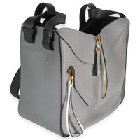 Grey Black Calfskin Medium Hammock Shoulder Bag