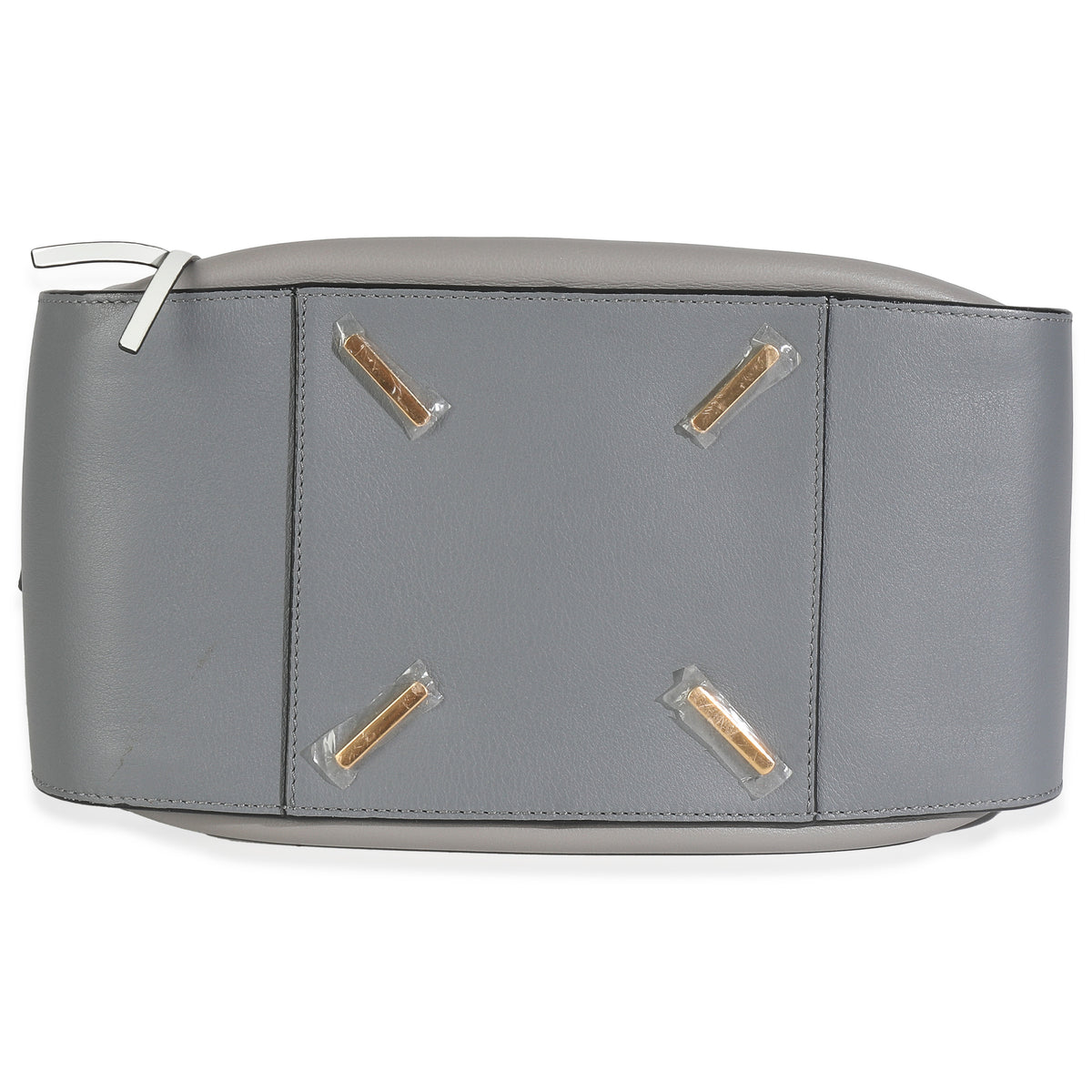 Grey Black Calfskin Medium Hammock Shoulder Bag