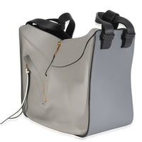 Grey Black Calfskin Medium Hammock Shoulder Bag