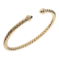 Yellow Gold Diamond Cablespira Flex Bracelet