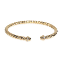 Yellow Gold Diamond Cablespira Flex Bracelet