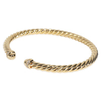 Yellow Gold Diamond Cablespira Flex Bracelet