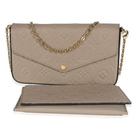 Tourterelle Monogram Empreinte Felicie Pochette