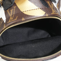 x LOL Gold Silver Monogram Canvas Mini Palm Springs