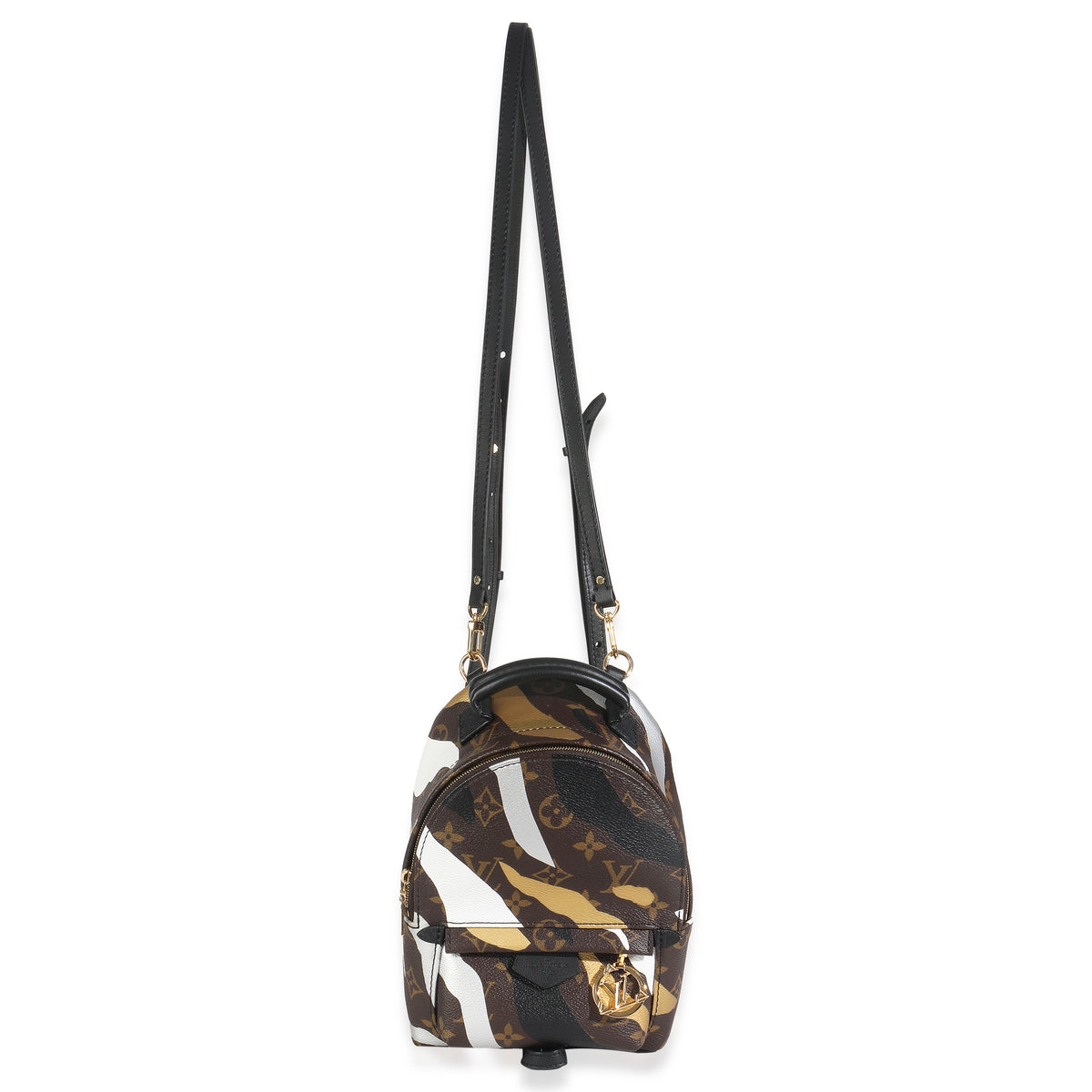 x LOL Gold Silver Monogram Canvas Mini Palm Springs
