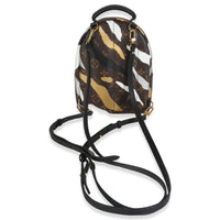 x LOL Gold Silver Monogram Canvas Mini Palm Springs