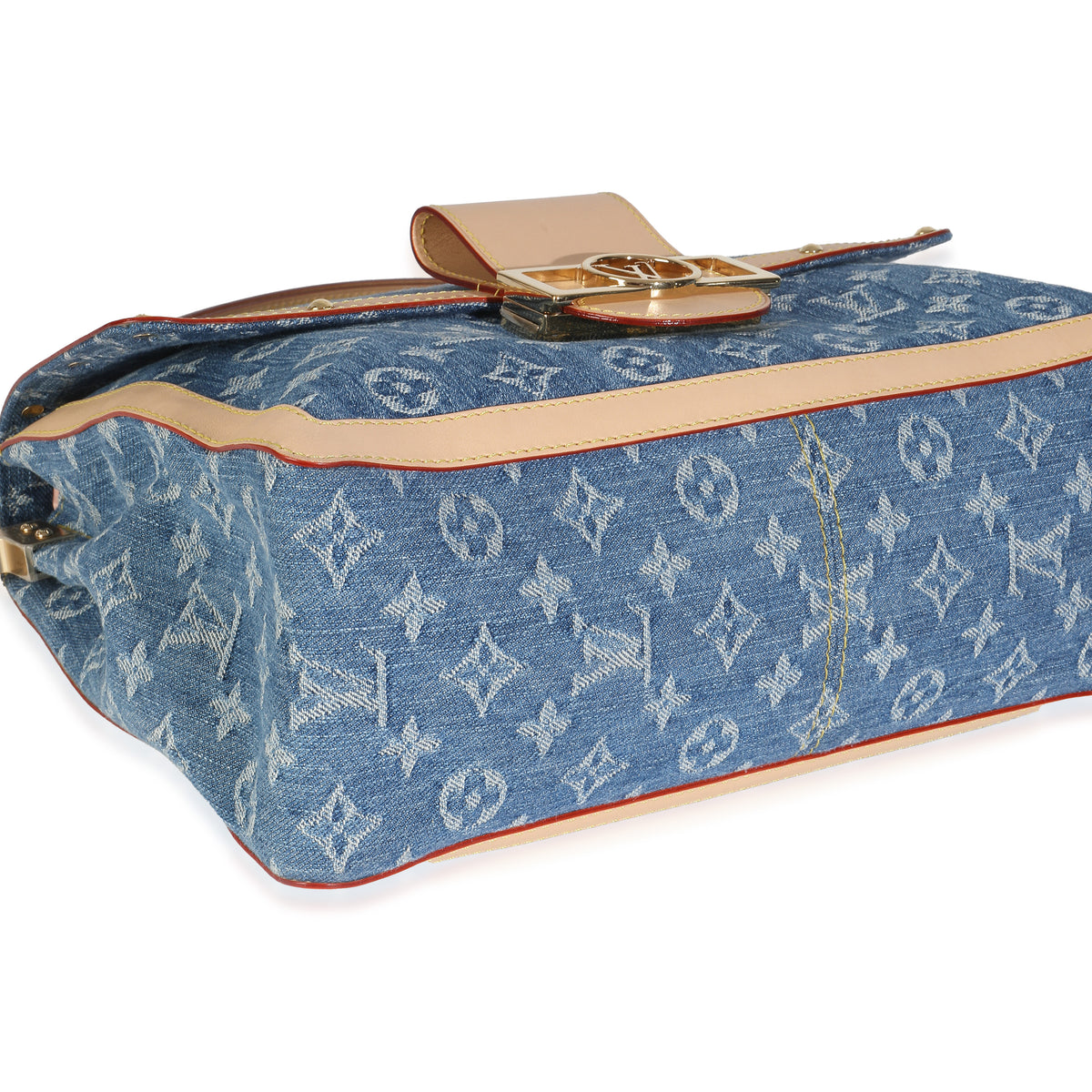Blue Monogram Denim Dauphine Soft GM
