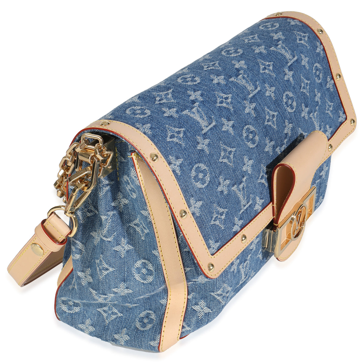 Blue Monogram Denim Dauphine Soft GM