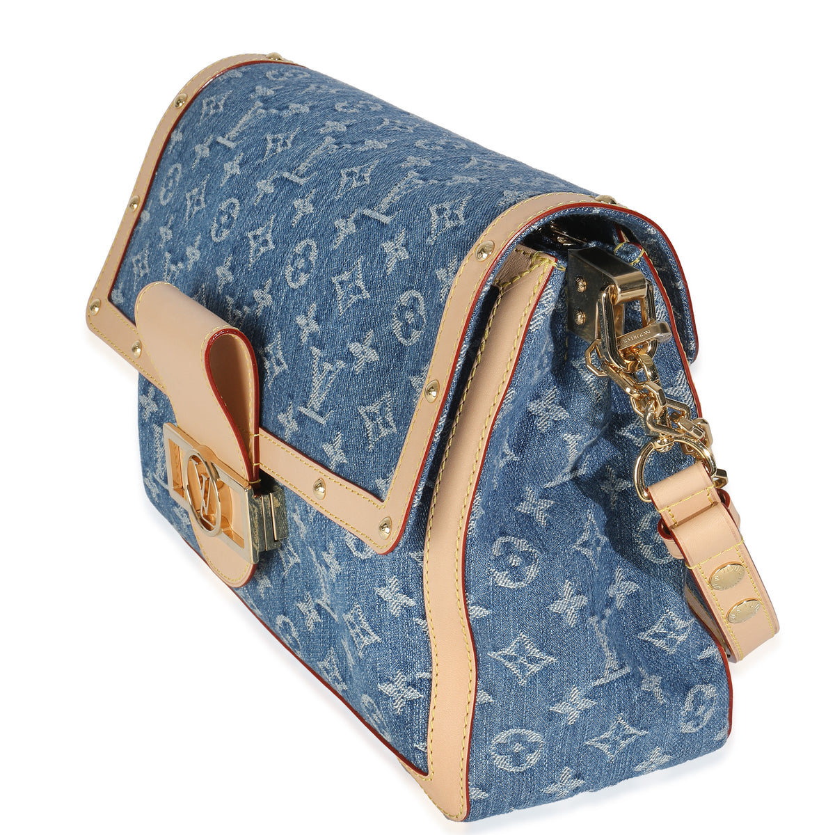 Blue Monogram Denim Dauphine Soft GM