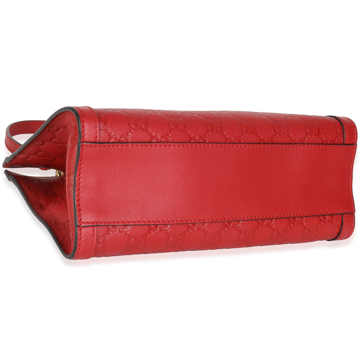 Hibiscus Red Guccissima Small Padlock Tote