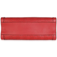 Hibiscus Red Guccissima Small Padlock Tote