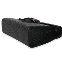 Black Microguccissima Medium Emily Chain Bag