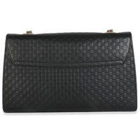Black Microguccissima Medium Emily Chain Bag