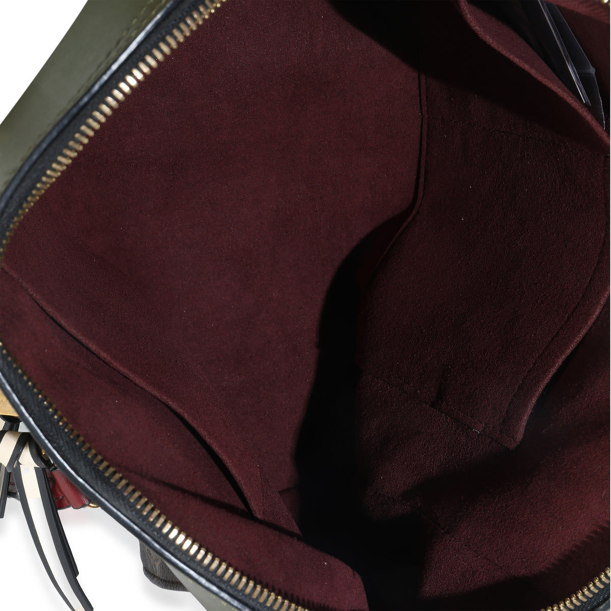 Kaki Red Monogram Canvas Tuileries NM