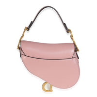 Antique Pink Smooth Calfskin Mini Saddle