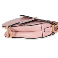 Antique Pink Smooth Calfskin Mini Saddle