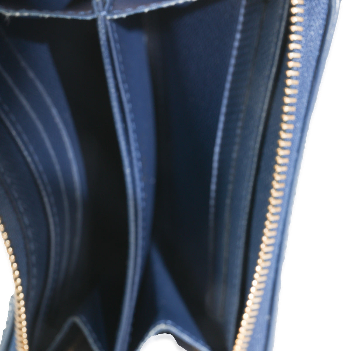 Bleu Denim Monogram Jacquard Zippy Coin Purse