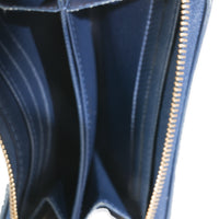 Bleu Denim Monogram Jacquard Zippy Coin Purse