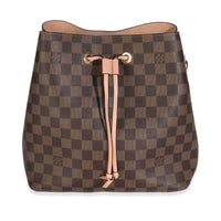 Rose Poudre Damier Ebene Canvas Neonoe MM