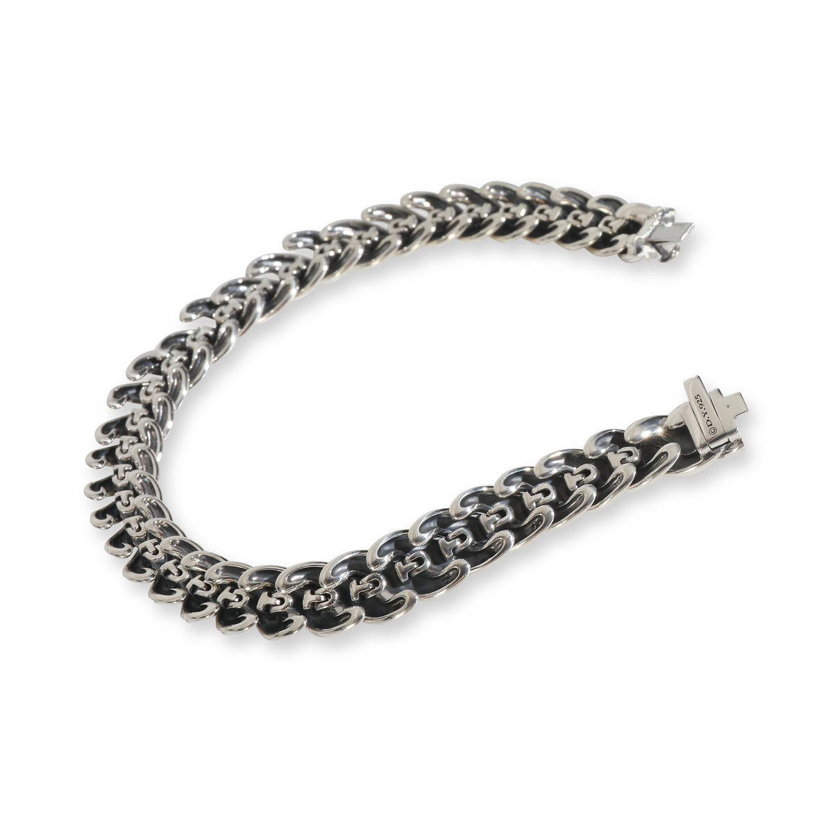 Sterling Silver  Sculpted Cable Bracelet