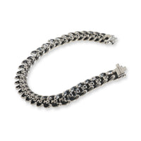 Sterling Silver  Sculpted Cable Bracelet