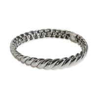 Sterling Silver  Sculpted Cable Bracelet