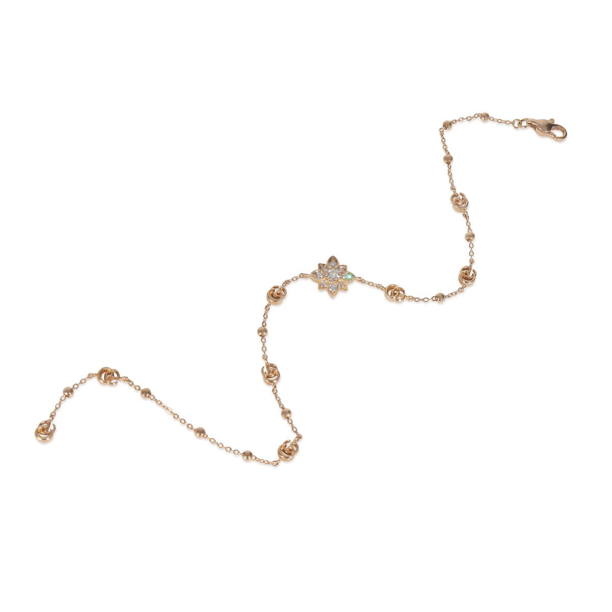 Rose Gold Diamond Flora Bracelet