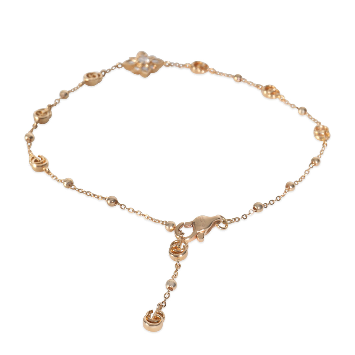 Rose Gold Diamond Flora Bracelet