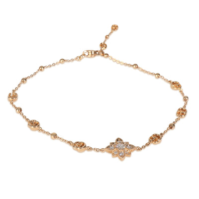 Rose Gold Diamond Flora Bracelet
