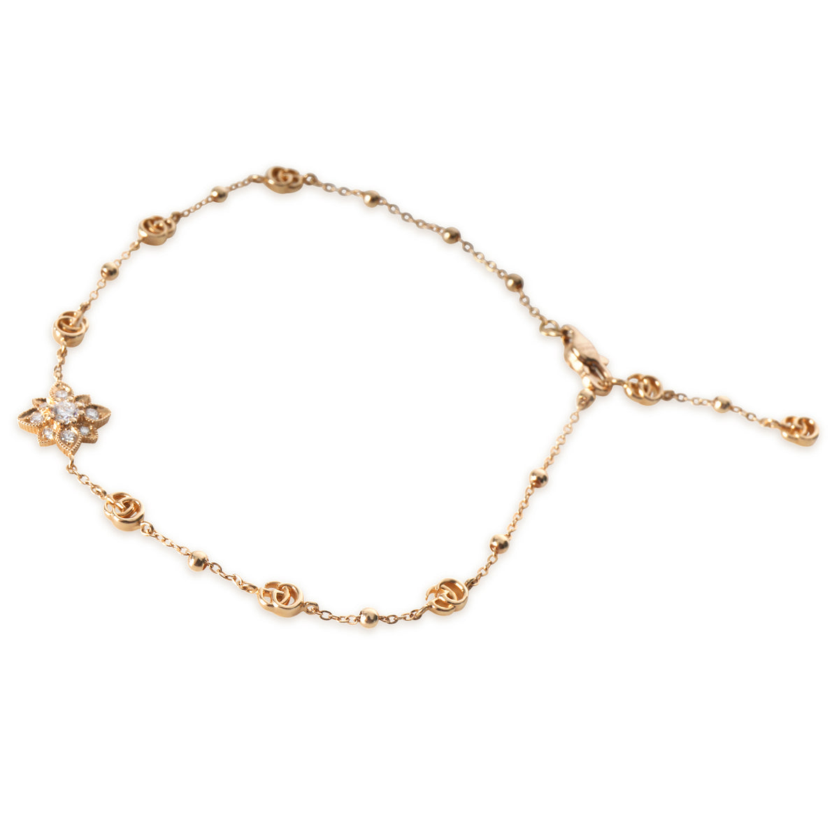 Rose Gold Diamond Flora Bracelet