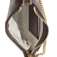 GG Supreme Monogram Textured Dollar Calfskin Mini Ophidia Chain Bag