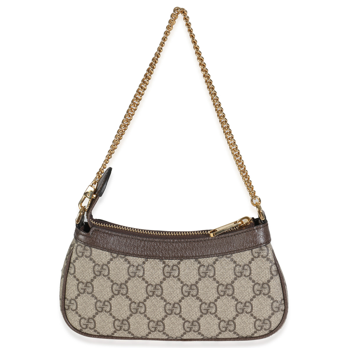 GG Supreme Monogram Textured Dollar Calfskin Mini Ophidia Chain Bag