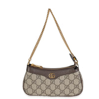 GG Supreme Monogram Textured Dollar Calfskin Mini Ophidia Chain Bag