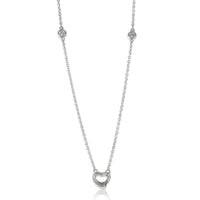 Sterling Silver Diamond Elsa Peretti Diamonds By The Yard Necklace