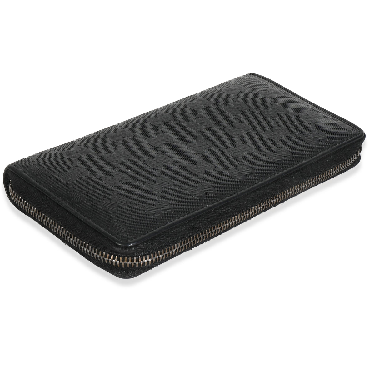 Black Imprime Monogram GG Pierce Zip Around Wallet
