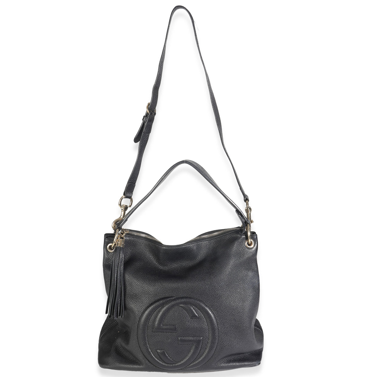 Interlocking G Soho Shoulder Bag Black