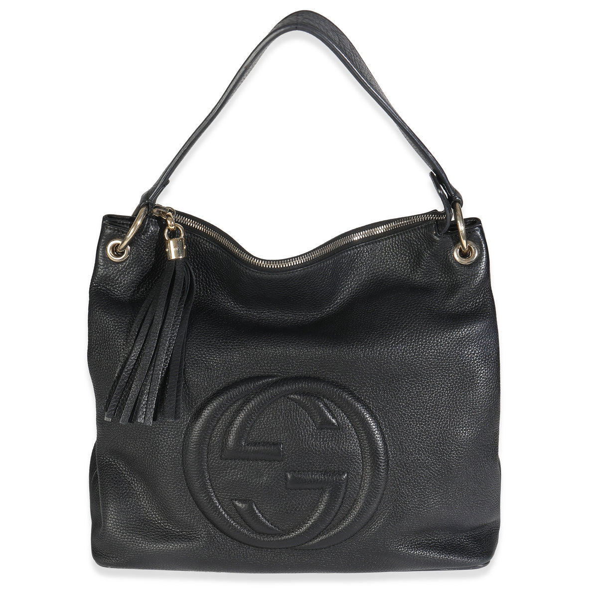 Interlocking G Soho Shoulder Bag Black