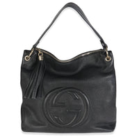 Interlocking G Soho Shoulder Bag Black
