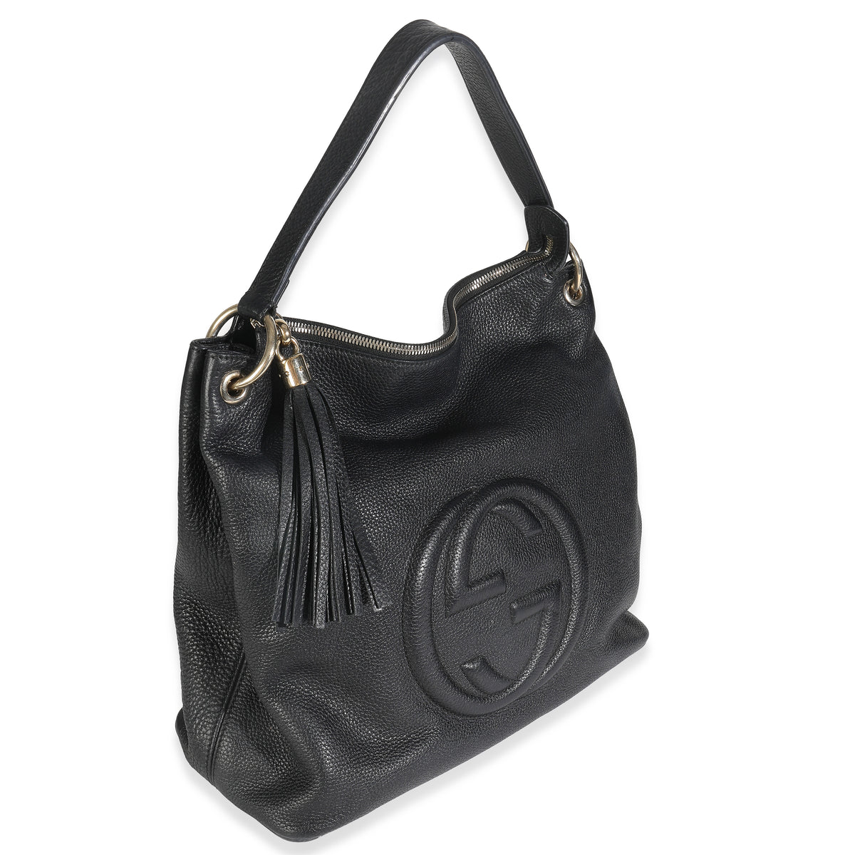 Interlocking G Soho Shoulder Bag Black