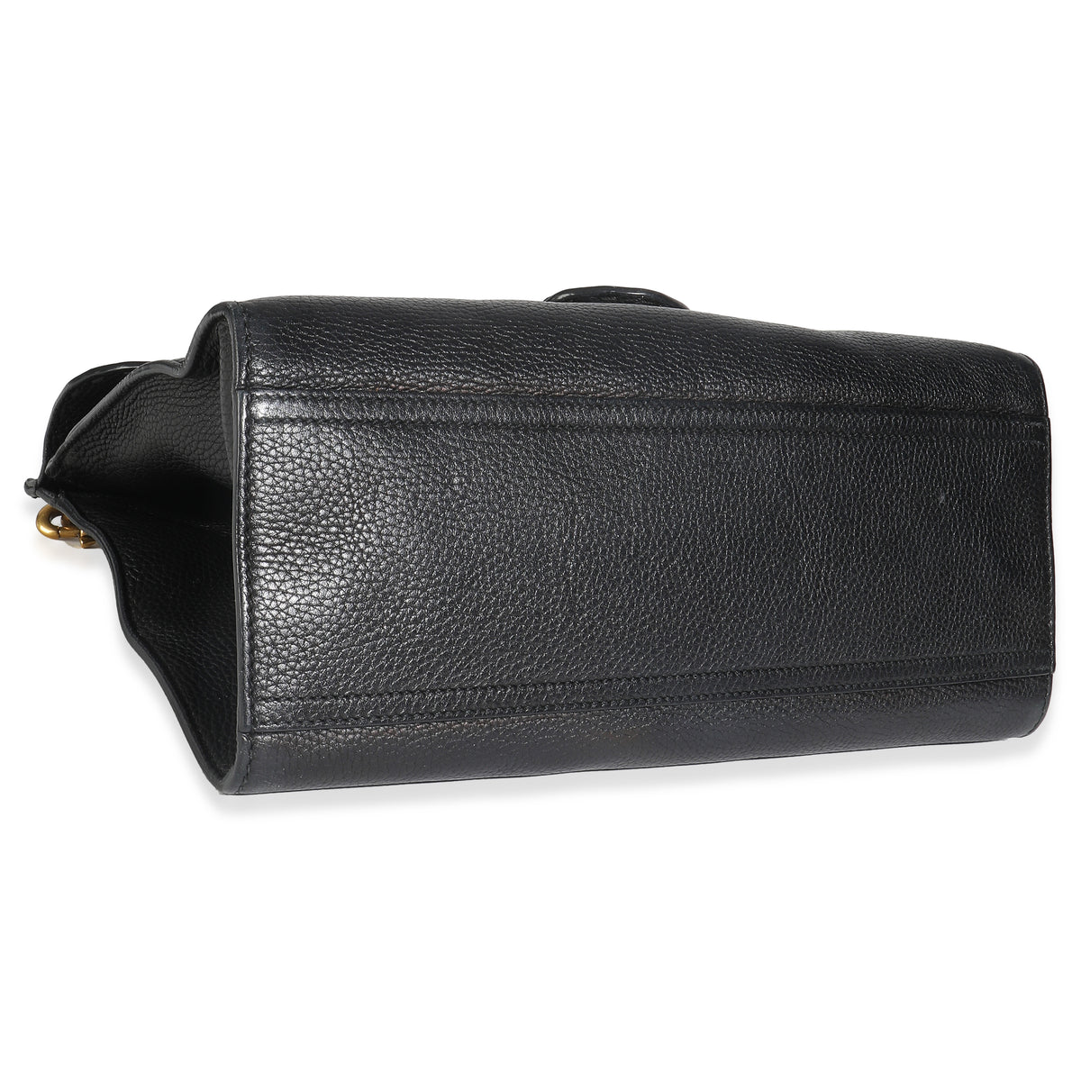 Calfskin Small GG Marmont Top Handle Bag Black