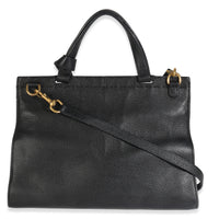 Calfskin Small GG Marmont Top Handle Bag Black