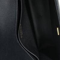 Black Quilted Caviar Medium Boy HandBag