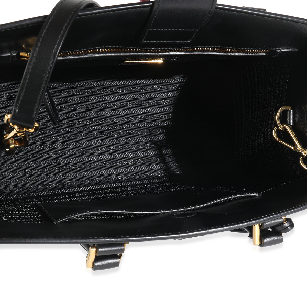 Black Saffiano Soft Calfskin Medium Tote