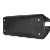 Black Saffiano Soft Calfskin Medium Tote