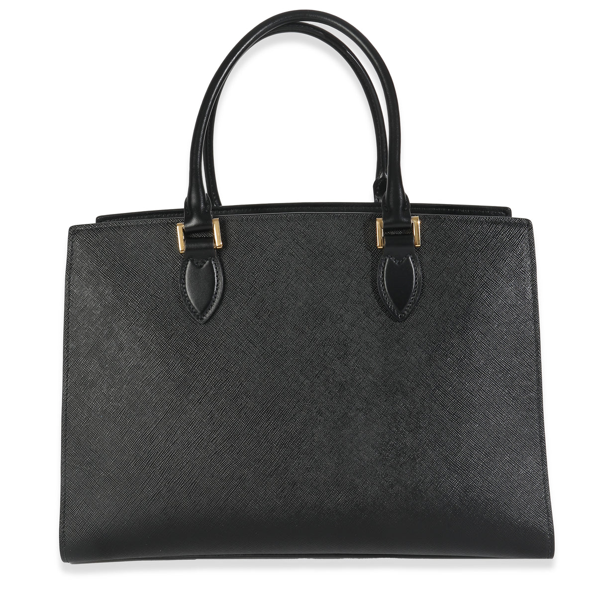 Black Saffiano Soft Calfskin Medium Tote