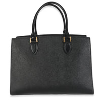 Black Saffiano Soft Calfskin Medium Tote