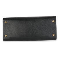 Black Saffiano Soft Calfskin Medium Tote