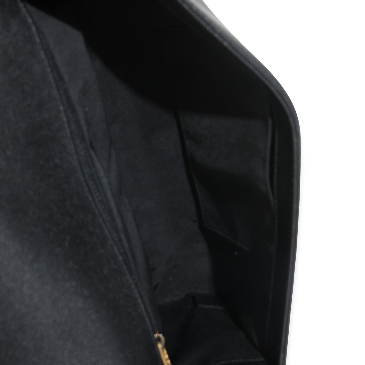 Black Quilted Caviar New Medium Boy HandBag