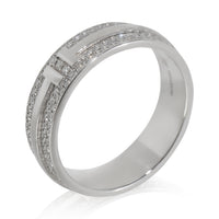 White Gold Diamond Tiffany T Wide Ring